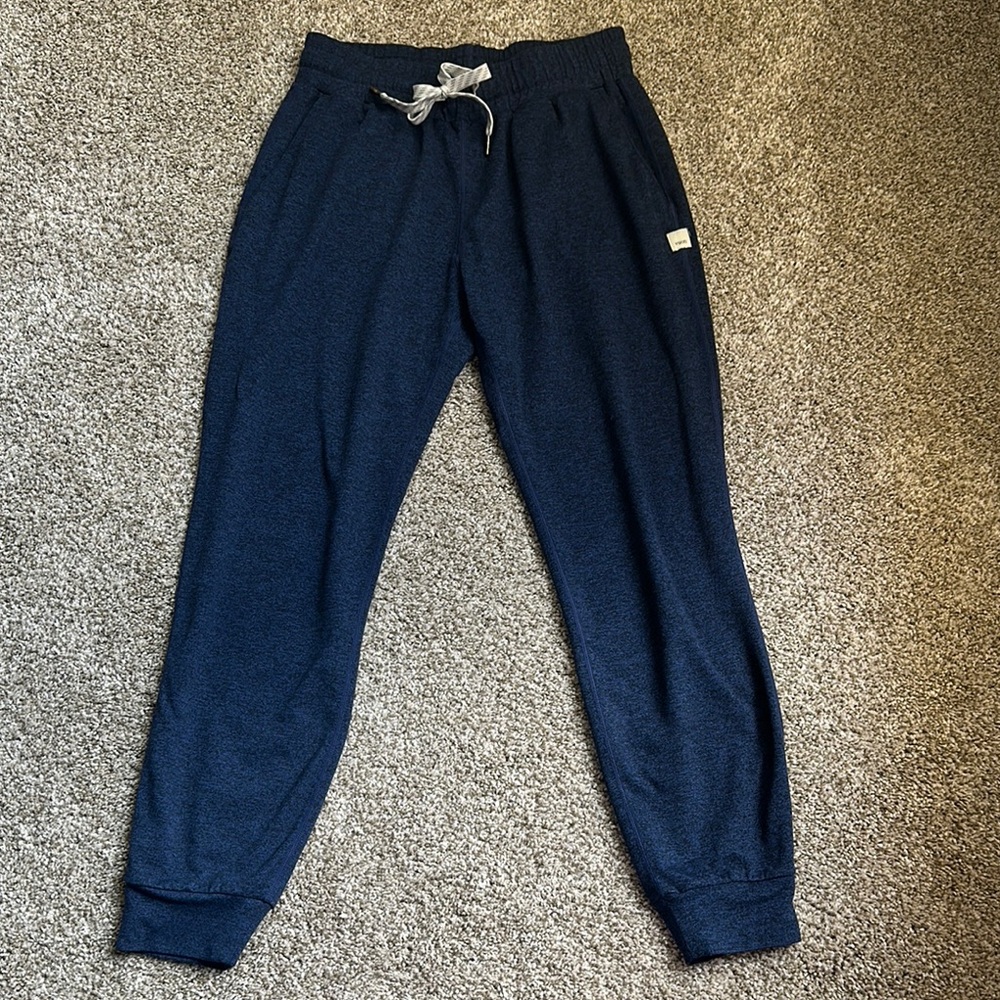 Vuori Heathered Blue Joggers XS